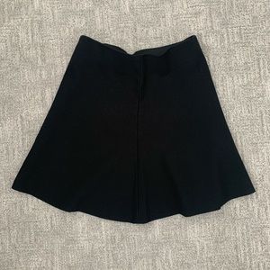 LOFT black fit and flare skirt XXS